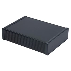 Hammond 1455T2202BK Extruded Aluminium Enclosure 223 x 160 x 51.5 Black - Picture 1 of 1