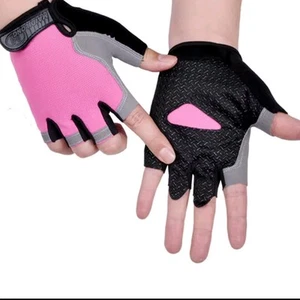 women's pink cycling gloves - Picture 1 of 2