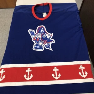 Vintage Milwaukee Admirals Hockey Trikot Herren XL genäht blau Bauer AHL IHL 90s - Bild 1 von 15