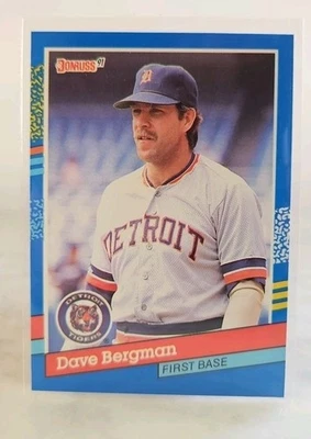 1991 Donruss: Dave Bergman #342 - Detroit Tigers - NM Condition - Image 1 of 2