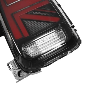 (Black Red) Union Jack Design Brake Light Rear Safe Reverse LED Taillight - Picture 1 of 24