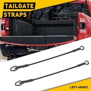 NEW Rear Tailgate Cables Set Straps 2 1987-2011 for Dodge Dodge Dakota / Raider - Picture 1 of 8