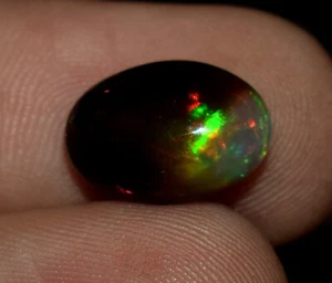 Natural Multi Fire Opal Cabochon 2.10 Ct Certified Loose Gemstone - Picture 1 of 5