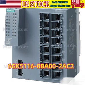 Neu Siemens 6GK5 116-0BA00-2AC2 6GK5116-0BA00-2AC2 XC116 Unmanaged IE Switch - Bild 1 von 7
