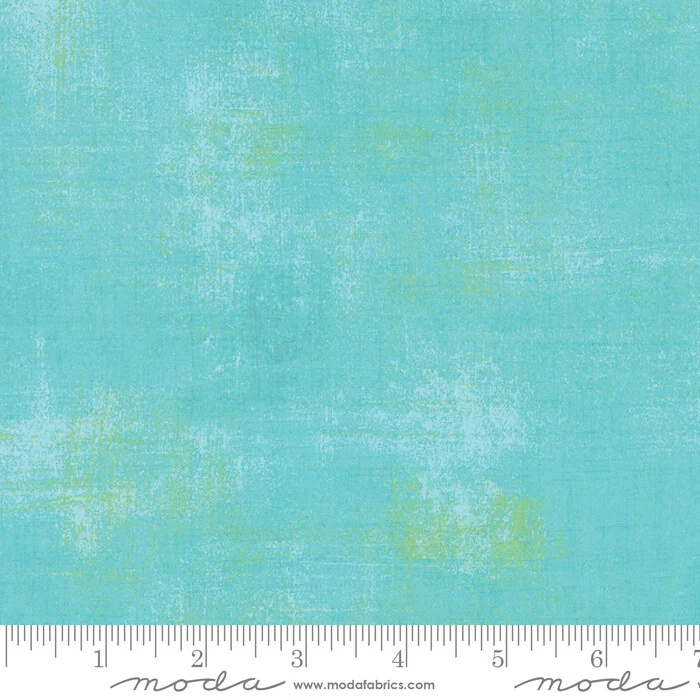 Moda Grunge Pool Wide Backing Fabric 108" Wide 100% Cotton 11108226 Aqua 68" - Image 1 of 1