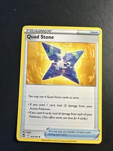 2021 Pokémon Sword Shield Silver Temptest Trainer Item Quad Stone 163 /195 - Picture 1 of 2