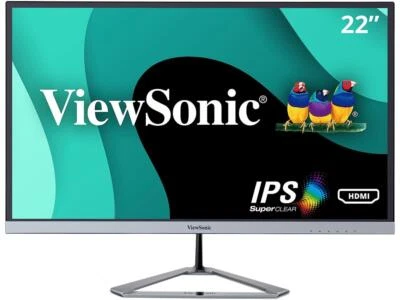 ViewSonic VX2276-SMHD Black 22" 7ms Full HD 1080P IPS UltraSlim Frameless - Image 1 of 4