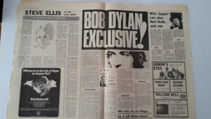 BOD DYLAN ROLLING STONES LOVE AFFAIR 1969 UK ARTICLE / clipping - Imagen 1 de 1