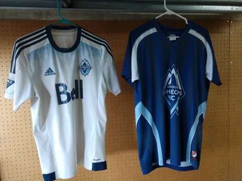 2 Vancouver Whitecaps Jerseys (M) Adidas Sogo, Home & Away. 2 for price of 1! Cover