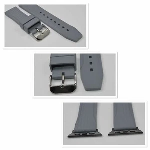 Relojería de caucho Bonetto Cinturini. Modelo 324 - Gris 22mm con Apple Connector - Imagen 1 de 4