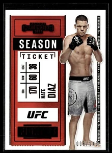 2021 CHRONICLES UFC RED /149 CONTENDERS SEASON TICKET NATE DIAZ - Picture 1 of 1