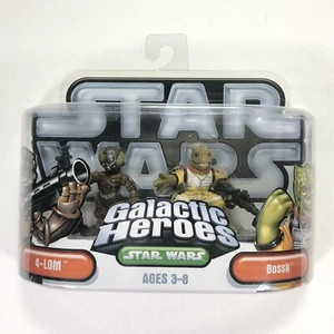 Star Wars Galactic Heroes 4-LOM & BOSSK Cacciatori di taglie L'impero colpisce ancora - Foto 1 di 6