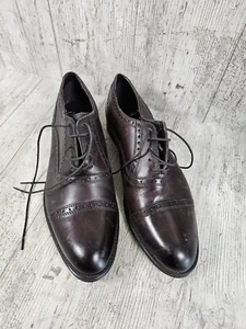 Clarks Hombres Oliver Gorra Marrón Zapatos con Cordones Talla UK 9 Zapato de Vestir Formal - Imagen 1 de 9