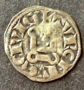 France - Louis IX (" Saint Louis" ) - 1226-70 - Très Rare Obole Tournois - s.d - Picture 1 of 2