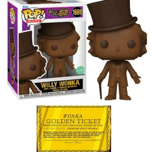 Willy Wonka and the Chocolate Factory Bar Scented Pop! Vinyl + Golden Ticket NEW - Picture 1 of 4