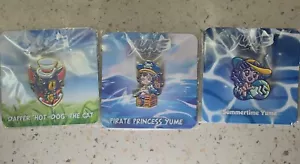 New Yume Collector's Pin Lot of 3 - 2021 & 2022 Loot Crate Exclusive Anime - Picture 1 of 7