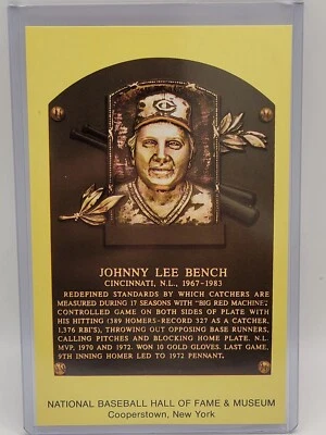 Johnny Bench Baseball Hall Of Fame Museum Postcard Cooperstown New York - Image 1 of 2
