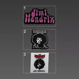 Jimi Hendrix Patches, Aufbügeln Stickband Patches, Jimi Hendrix Logo Patch - Bild 1 von 7
