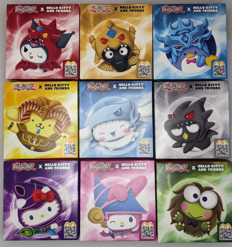 Yu-Gi-Oh x Hello Kitty and Friends McDonald's Happy Meal Plushies 2024 Auswahl