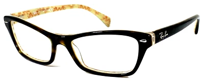 RAY-BAN RB5256 5057 Brown Tortoise/Beige Eyeglasses Frame 52-16-135 - image 1 of 4