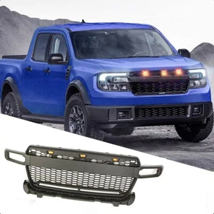 Front Grille Mesh Bumper Accessories Yellow Light for ford Maverick 2022-2025 - Picture 1 of 9