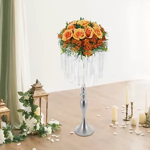 Soporte para flores Soporte para flores de cristal Bodas Estante para flores para decoración de fiestas - Imagen 1 de 18