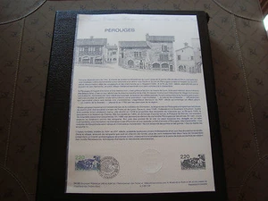 FRANCE document officiel 1er jour perouges 10/9/1988 - french - Picture 1 of 1