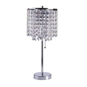 Hollywood Deco Glam 20.25 in. Chromed Table Lamp -ORE 8315C - Picture 1 of 1