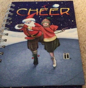 NEW Mary Engelbreit Christmas Cheer 80 Sheet Ruled Sheet Journal Wire Bound New - Picture 1 of 1