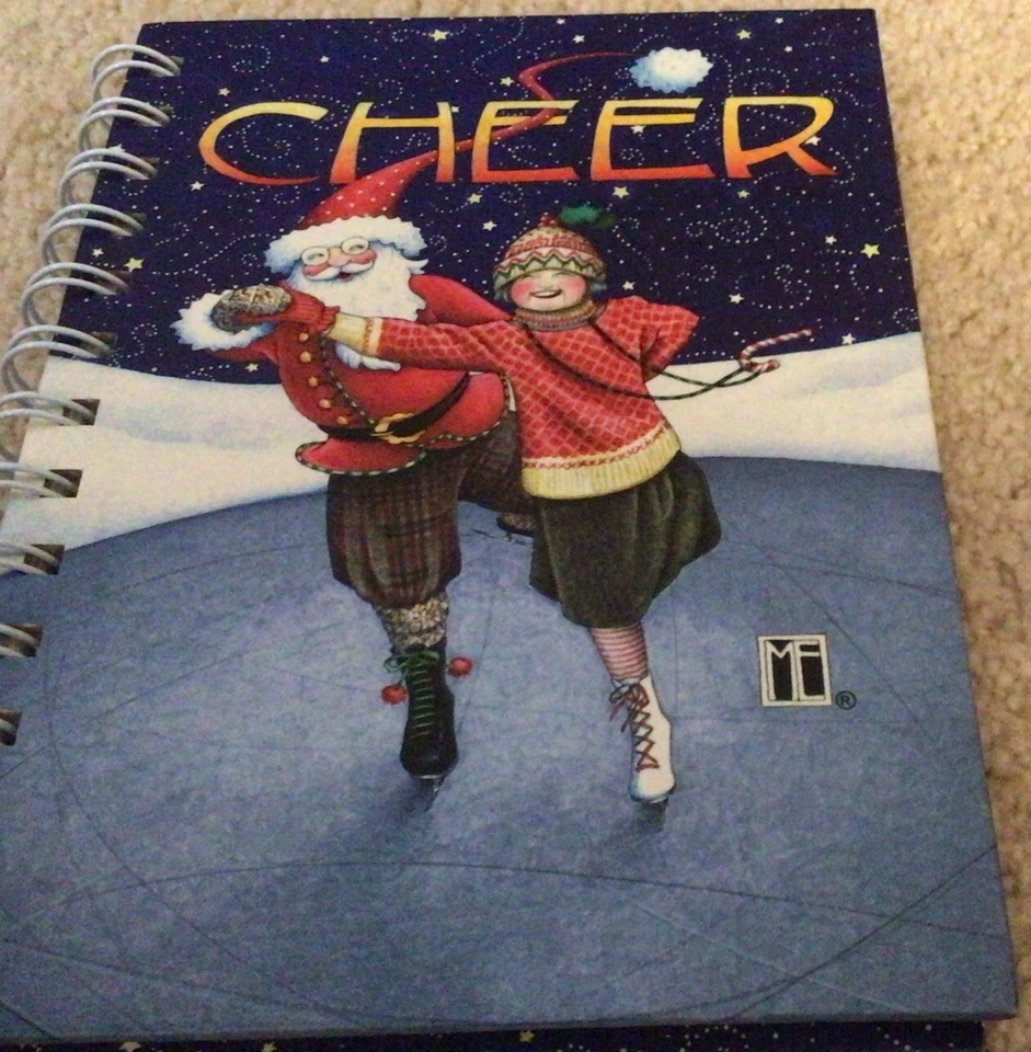 NEW Mary Engelbreit Christmas Cheer 80 Sheet Ruled Sheet Journal Wire Bound New - Image 1 of 1