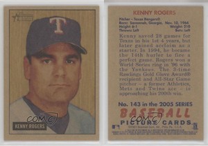 2005 Bowman Heritage Mahogany Kenny Rogers #143