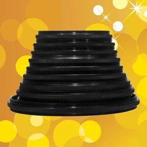 9 Pieces Male to Male Filter Ring Adapter Set Camera Lens Metal Rings Kit - Picture 1 of 5
