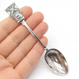 Cuchara antigua de plata de ley 925 London Stokes & Ireland Ltd Dum Spiro Spero" - Imagen 1 de 7