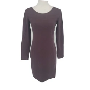 Abito tubino donna Athleta viola manica lunga taglia XS - Foto 1 di 8