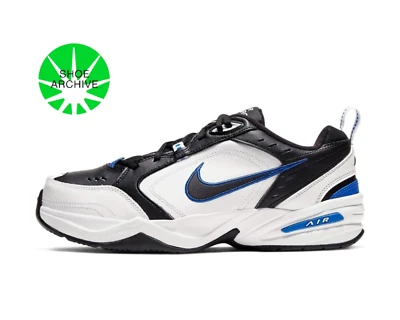 NEW Sz 6 Men's = 7.5 WMNS Nike Air Monarch IV 4E Wide White Black 416355-002 T17 - Image 1 of 4