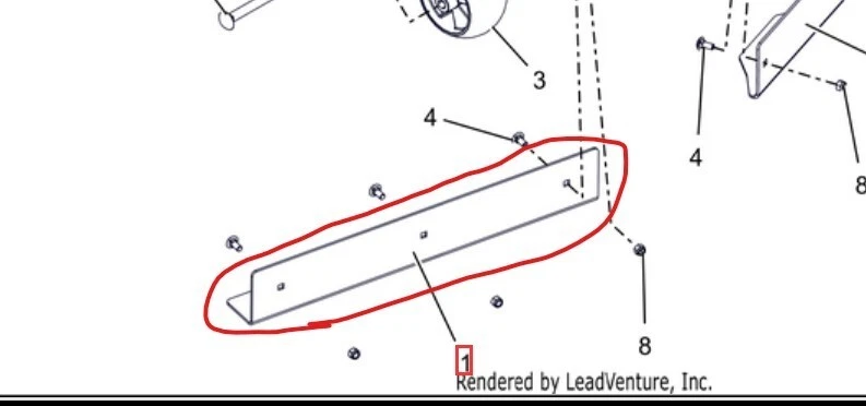 ПОДЛИННЫЙ ARIENS GRAVELY ПЕРЕГОРОДКА ПЫЛЕСОС 52 RH деталь # 05251753 - Изображение 1 из 1