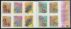 SUD AFRICA Libretto autoadesivi 10 valori Serie Fiori 7^ emissione 2003 NUOVO - Foto 1 di 2