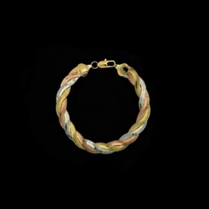 Tritone Twist Herringbone Bracelet - Picture 1 of 1