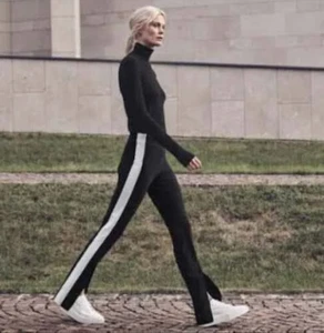 Athleta Interstellar Colorblock eng - schwarz/weiß - Größe 8T - Neu ohne Etikett - Bild 1 von 8