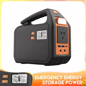 Power Station Portable Solar Panel Power Bank Outlet Camping Emergency Generator - Picture 1 of 19