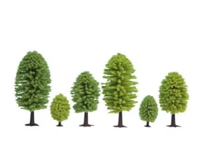 NOCH N, Z Scale Deciduous Trees (10pcs, 3.5 - 5cm) - Picture 1 of 1