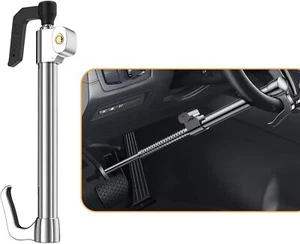 Steering Wheel Lock Car Anti-Theft Clutch Brake Pedal Lock with 3 Keys - Picture 1 of 7