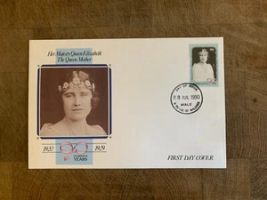 MALDIVES 1990 FDC QUEEN MOTHER 90TH BIRTHDAY - Picture 1 of 1