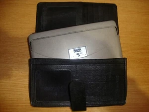 Black Leather Case for Psion Series 5/5mx or Series 3 PDAs lot2 - Zdjęcie 1 z 4