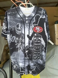 San Fransisco 49ers Jersey Baseball Style Shirt Men’s Size Small LA Dreams - Picture 1 of 7
