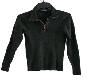 HART SCHAFFNER MARX' Extra Fine Merino Wool Boys Sz S Green Sweater Ls - Picture 1 of 4