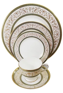 ARAGON by Minton 5 Piece Place Setting NEW NEVER USED made in England - Picture 1 of 21