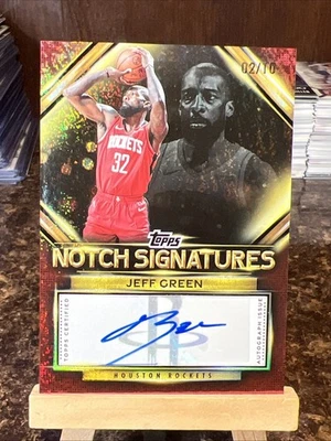 2025-26 Topps Basketball Jeff Green Notch Signatures Auto /10 - Image 1 of 3