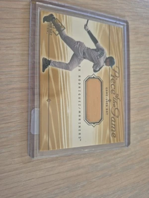 2001 UD SP Game Bat Edition Piece of the Game - Game Used Bat Alex Rodriguez #RR - Image 1 of 3