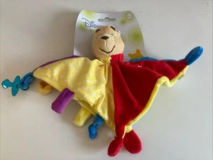 BNWT Disney Baby Winnie The Pooh Red Comforter Soft Toy Rainbow Designs - Picture 1 of 5